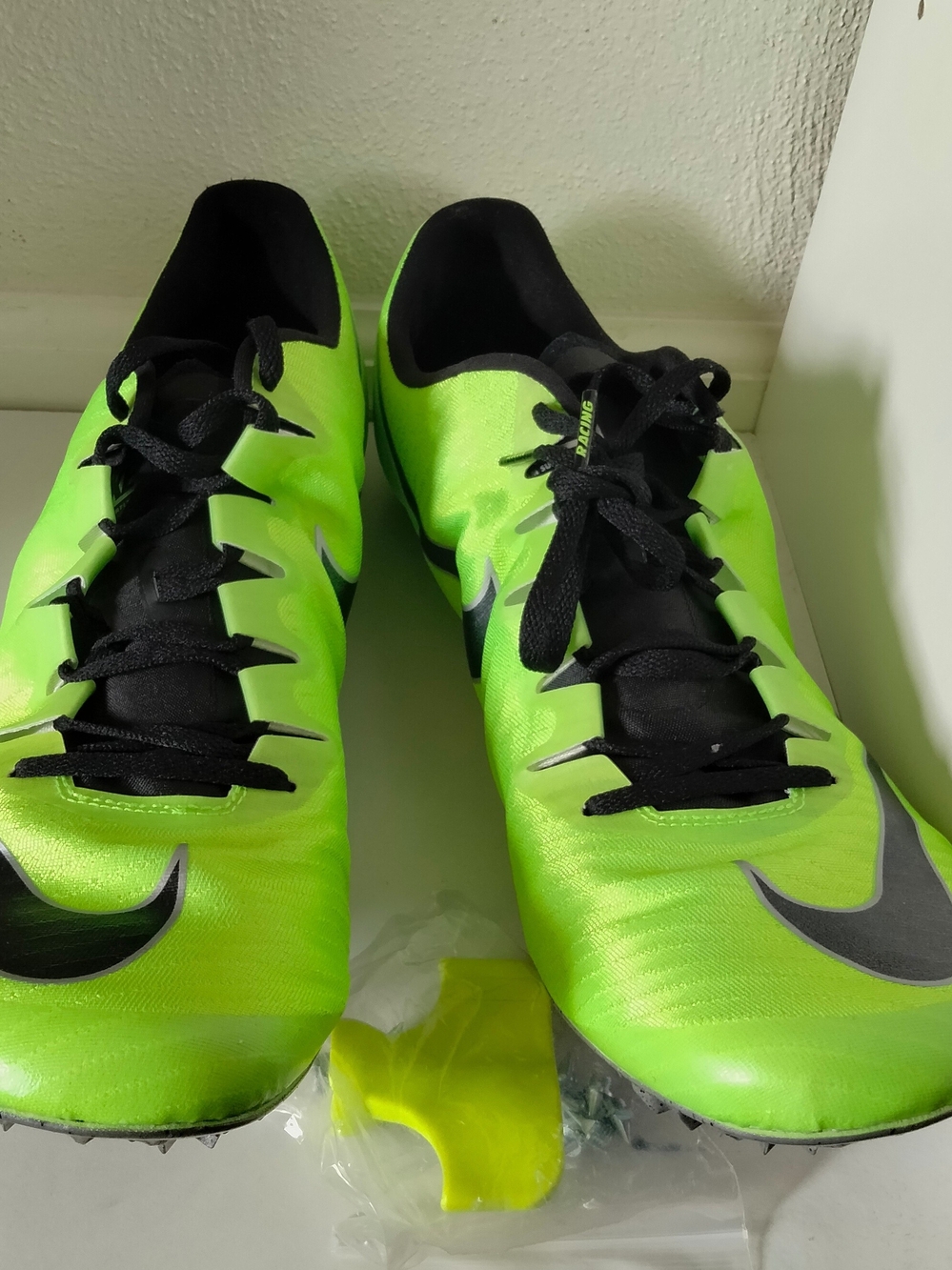 Nike Zoom Superfly Elite Track Spikes Electric Green Men's Size 15